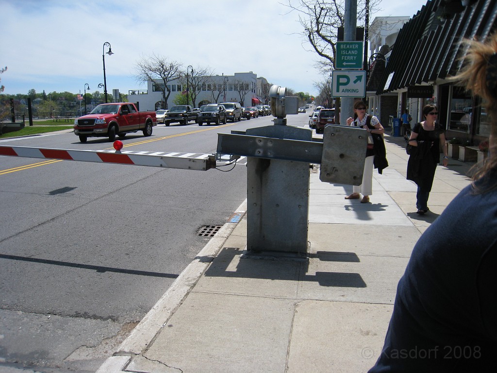 Mackinaw Island Area May 2008 1501.jpg - The very loud and annoying bell clanging, or is that  CLANGING  loudly just a few steps away.